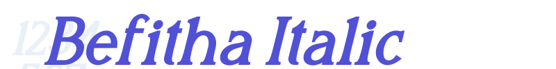 Befitha Italic-font