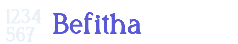 Befitha-related font