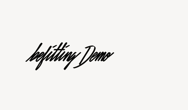 Befitting Demo Font