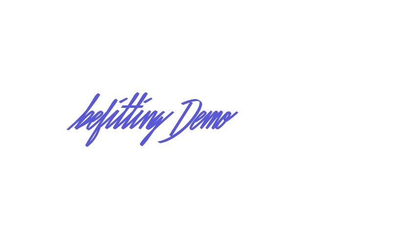 Befitting Demo Font