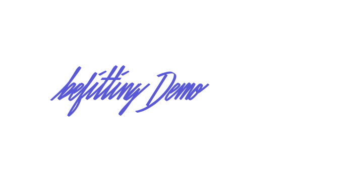 Befitting Demo Font Download