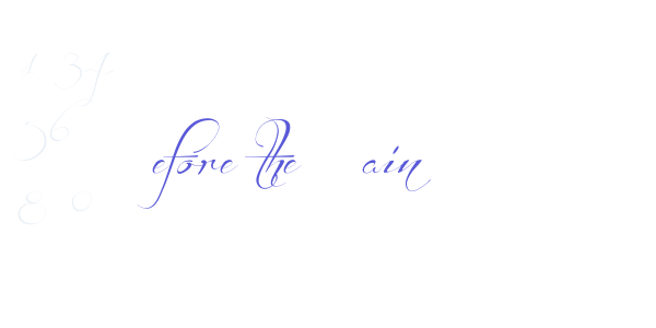 Before the Rain font free