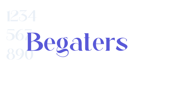 Begaters font free