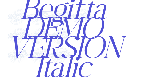Begifta DEMO VERSION Italic-font-download