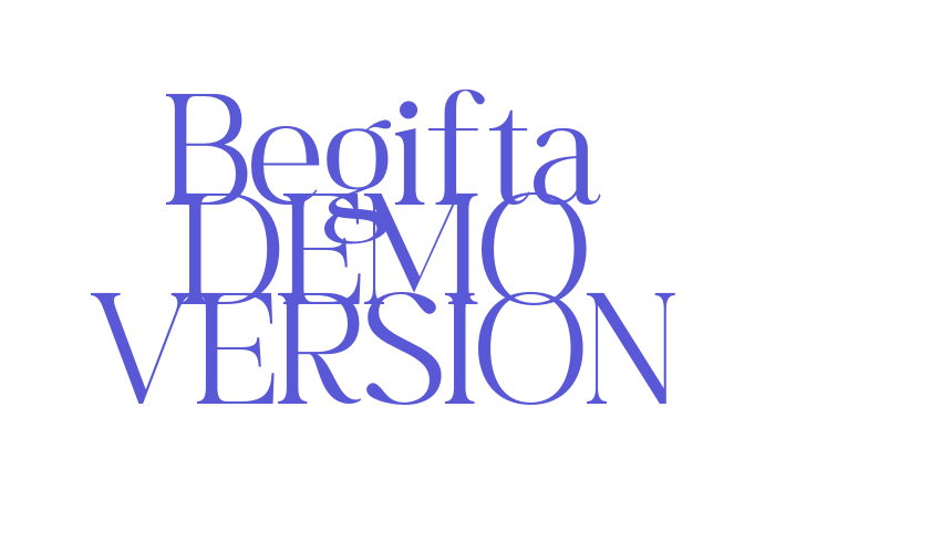 Begifta DEMO VERSION Font Download