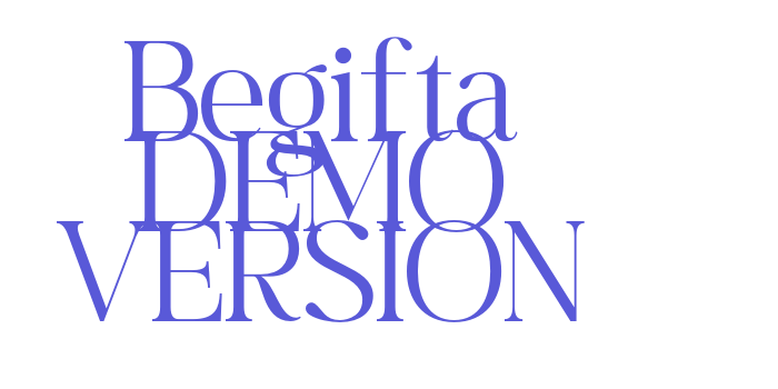 Begifta DEMO VERSION Font Download