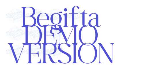 Begifta DEMO VERSION-font-download