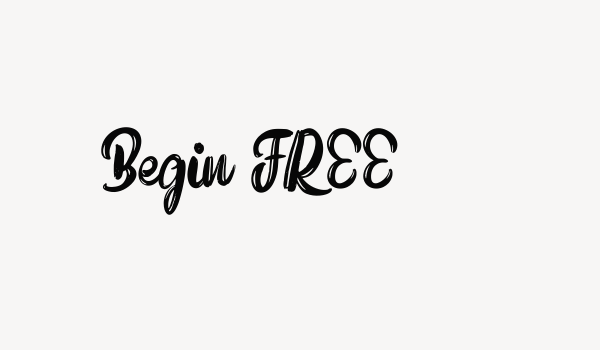 Begin FREE Font