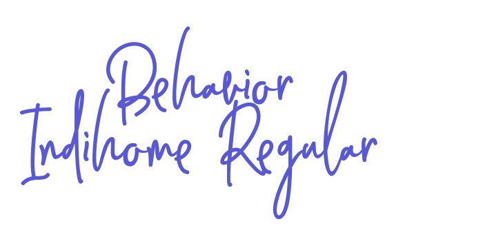 Behavior Indihome Regular Font