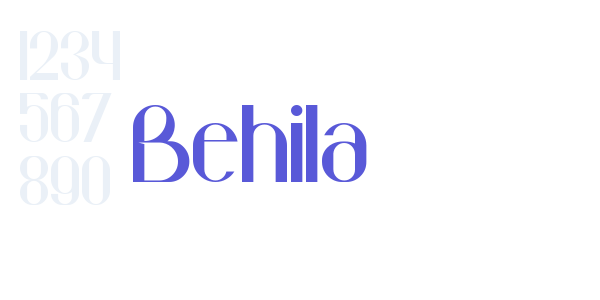 Behila font