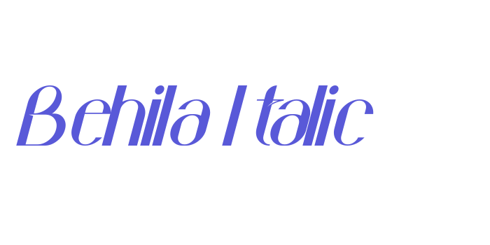 Behila Italic Font Download