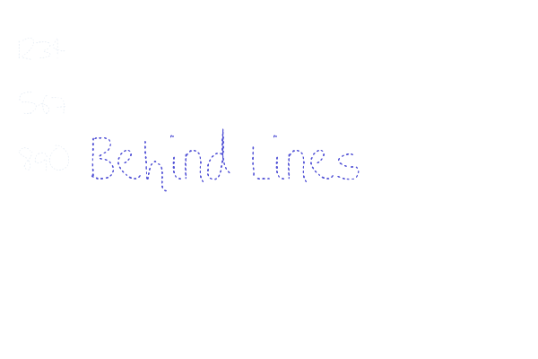 Behind Lines Font Download