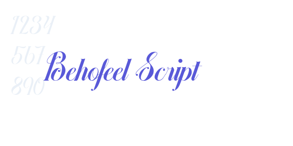 Behofeel Script font