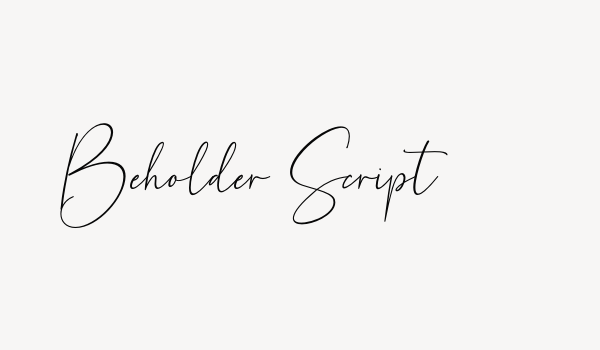 Beholder Script Font