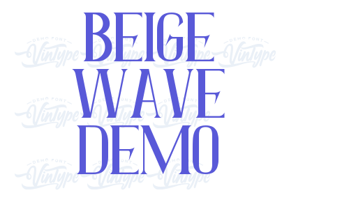 Beige Wave Demo Font Download