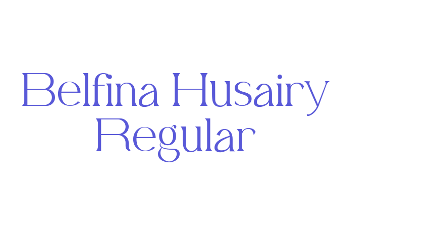 Belfina Husairy Regular Font