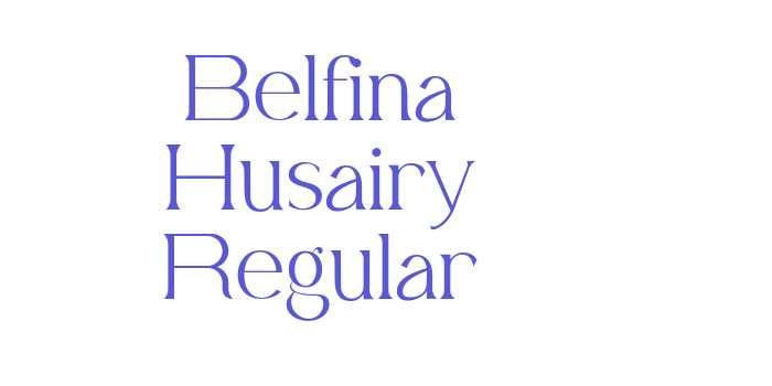 Belfina Husairy Regular Font Download