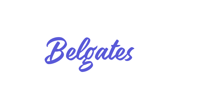 Belgates Font Download