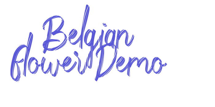 Belgian Flower Demo Font