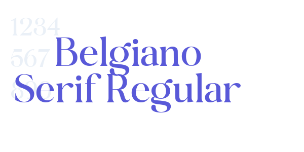 Belgiano Serif Regular font free