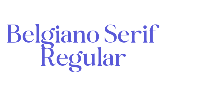 Belgiano Serif Regular Font Download