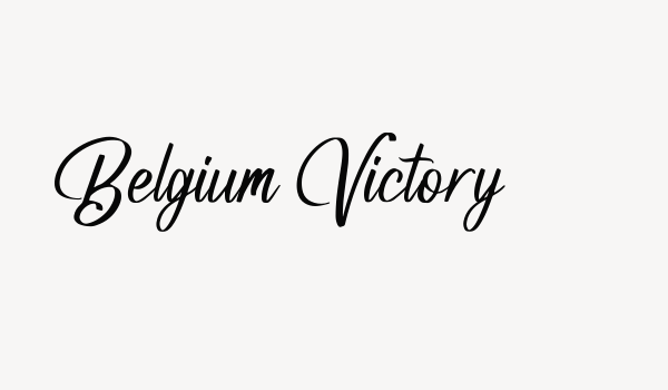 Belgium Victory Font