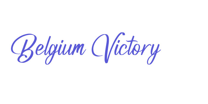 Belgium Victory Font