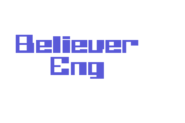 Believer Eng Font