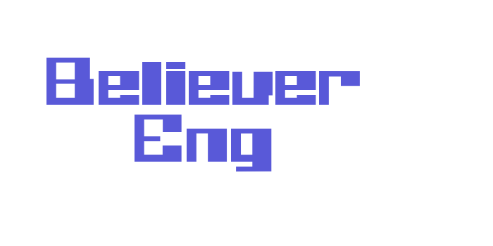 Believer Eng Font Download