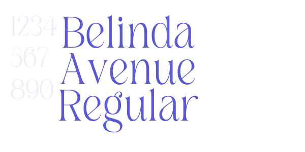 Belinda Avenue Regular font free