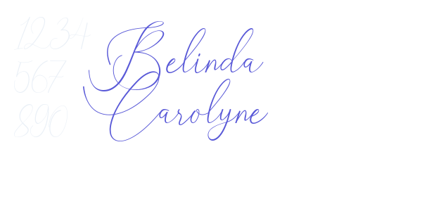 Belinda Carolyne font free