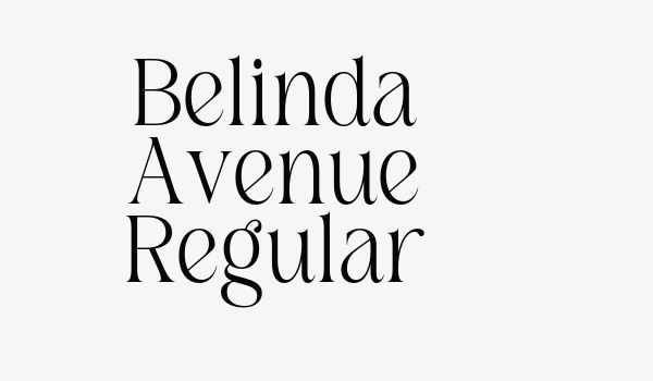 Belinda Avenue Regular Font