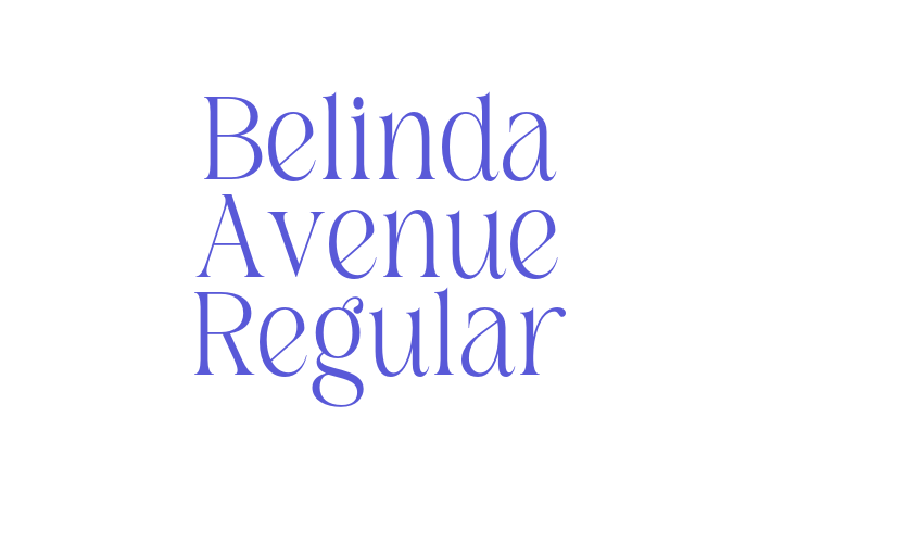 Belinda Avenue Regular Font Download