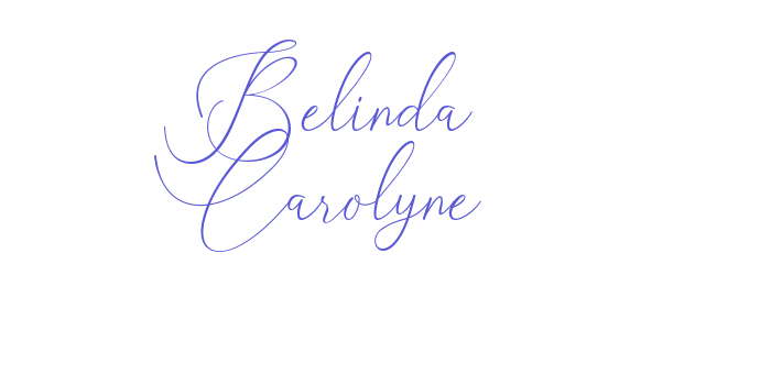 Belinda Carolyne Font Download