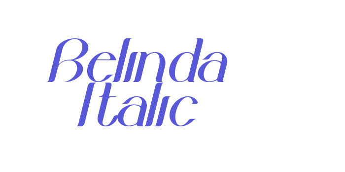 Belinda Italic Font