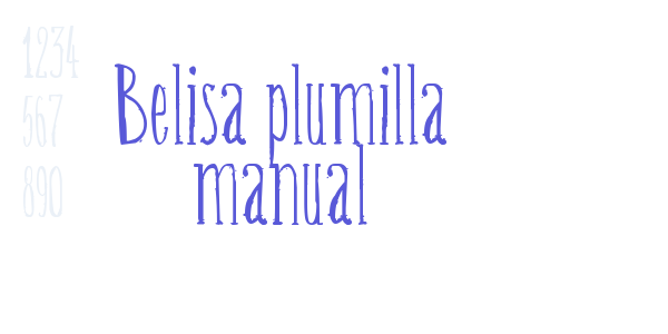 Belisa plumilla manual font free