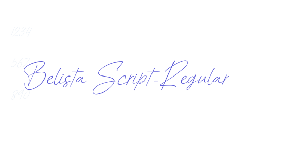 Belista Script-Regular font free