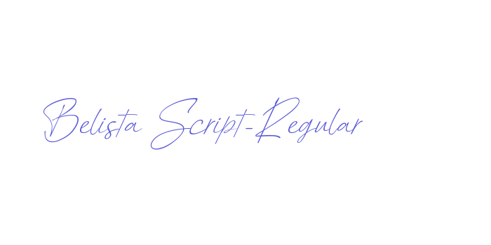 Belista Script-Regular Font Download