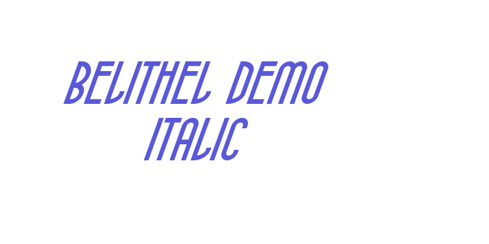 Belithel Demo Italic Font Download