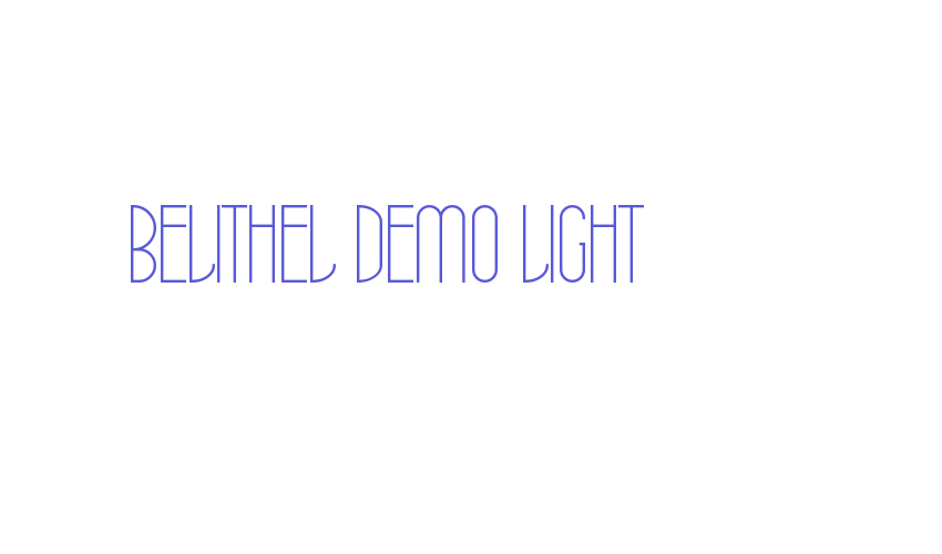 Belithel Demo Light Font