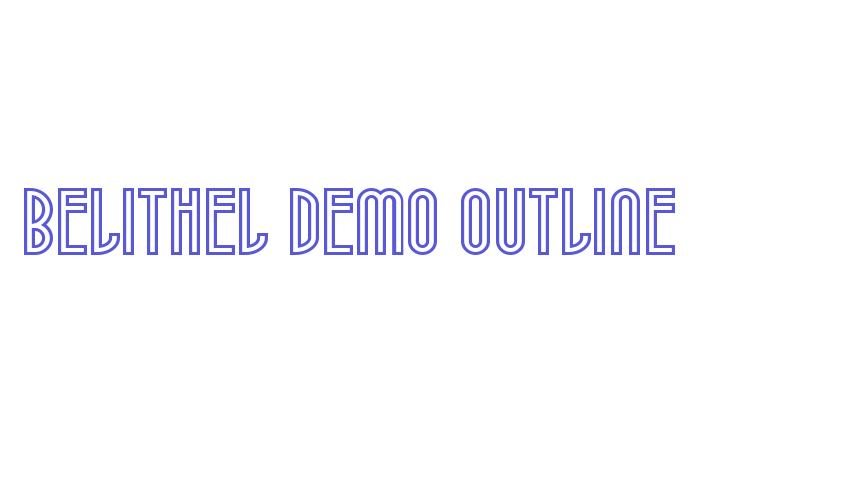 Belithel Demo Outline Font