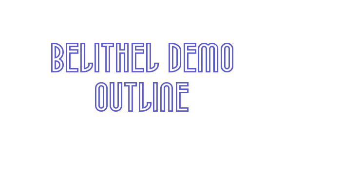 Belithel Demo Outline Font Download