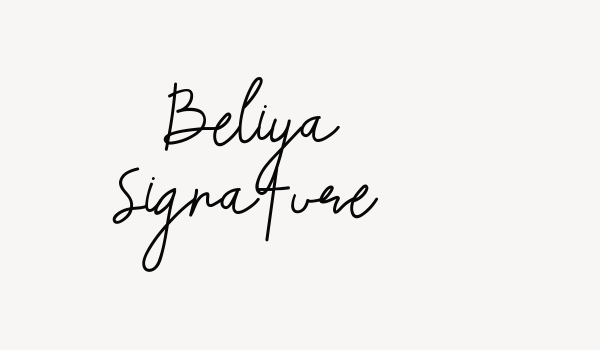 Beliya Signature Font