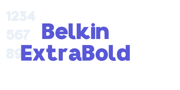 Belkin ExtraBold font free