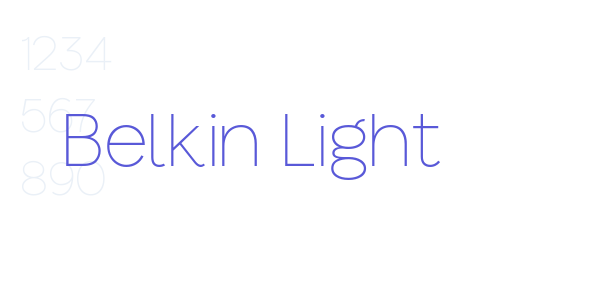 Belkin Light font free