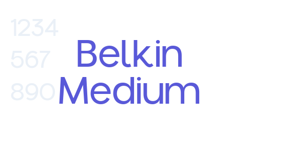 Belkin Medium font free