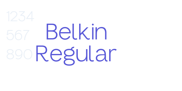 Belkin Regular font free