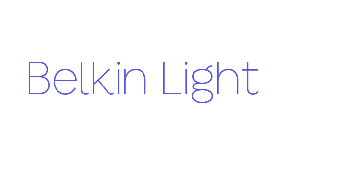 Belkin Light Font