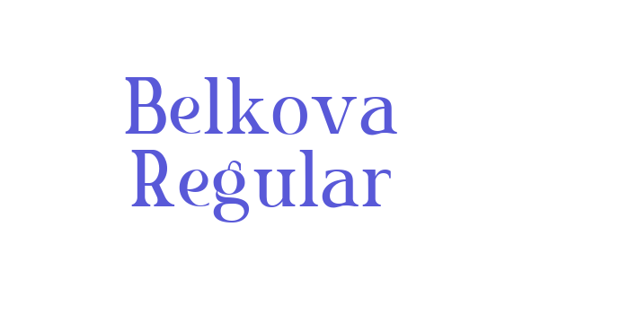 Belkova Regular Font Download