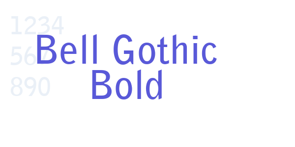 Bell Gothic Bold font free